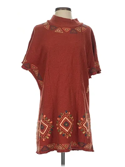 Pre-owned Assorted Brands Casual Dress In Burgundy