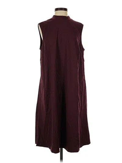 Pre-owned Assorted Brands Casual Dress In Burgundy