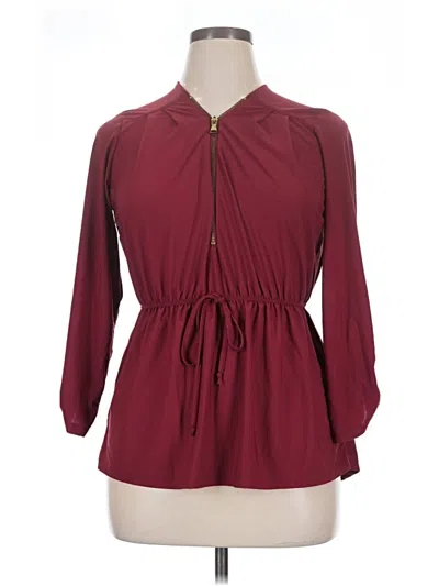 Pre-owned Assorted Brands Casual Dress In Burgundy