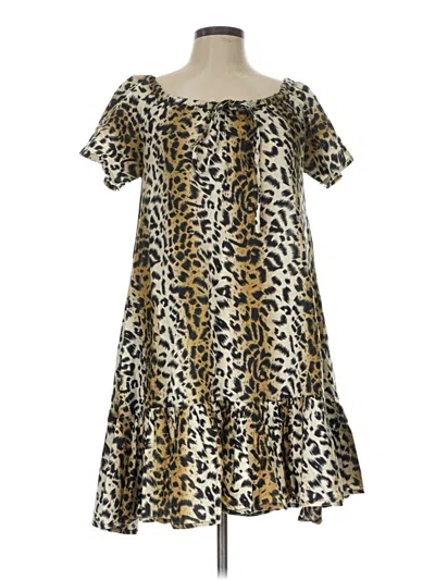 Pre-owned Assorted Brands Casual Dress In Gold