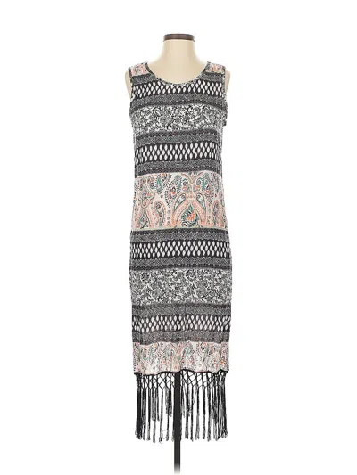 Pre-owned Assorted Brands Casual Dress In Gray