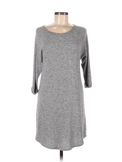 Pre-owned Assorted Brands Casual Dress In Gray