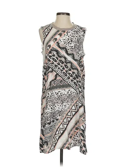 Pre-owned Assorted Brands Casual Dress In Gray