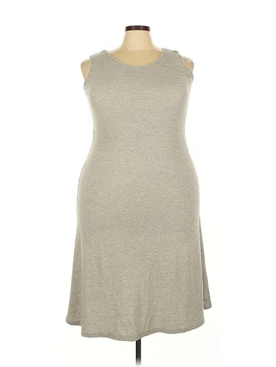 Pre-owned Assorted Brands Casual Dress In Gray