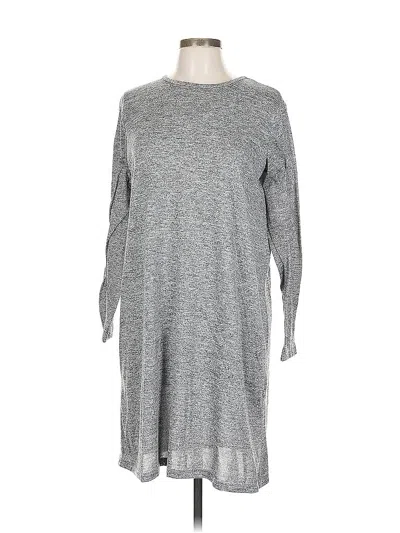 Pre-owned Assorted Brands Casual Dress In Gray