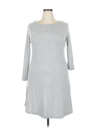 Pre-owned Assorted Brands Casual Dress In Gray