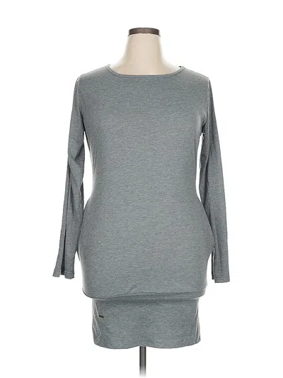 Pre-owned Assorted Brands Casual Dress In Gray