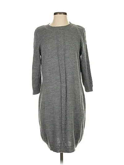 Pre-owned Assorted Brands Casual Dress In Gray