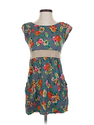 Pre-owned Assorted Brands Casual Dress In Gray