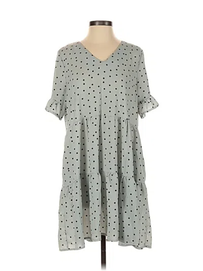 Pre-owned Assorted Brands Casual Dress In Gray
