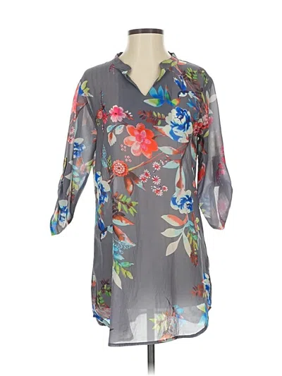 Pre-owned Assorted Brands Casual Dress In Gray