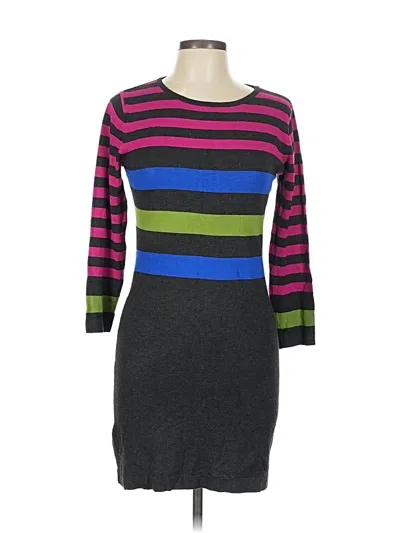 Pre-owned Assorted Brands Casual Dress In Gray