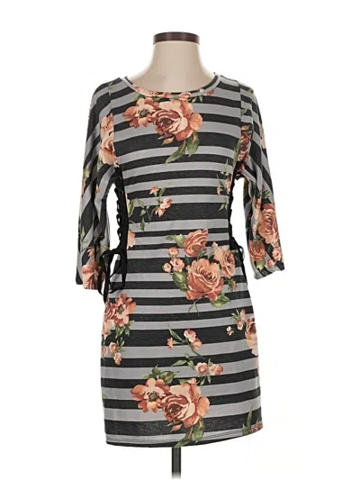 Assorted Brands Casual Dress In Gray