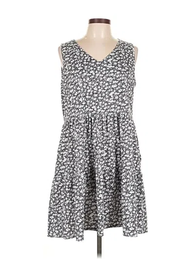 Pre-owned Assorted Brands Casual Dress In Gray
