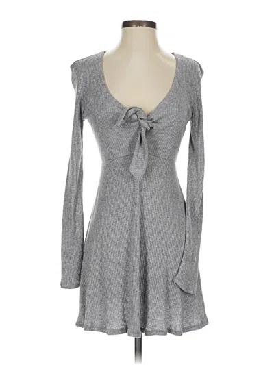 Pre-owned Assorted Brands Casual Dress In Gray