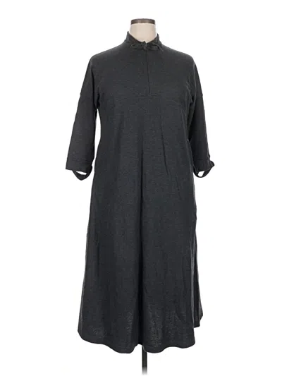 Pre-owned Assorted Brands Casual Dress In Gray