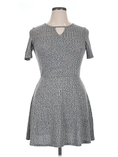 Pre-owned Assorted Brands Casual Dress In Gray