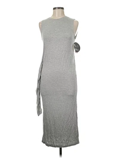 Pre-owned Assorted Brands Casual Dress In Gray