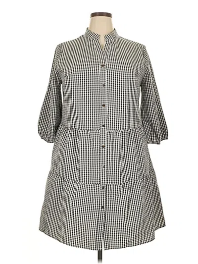 Pre-owned Assorted Brands Casual Dress In Gray