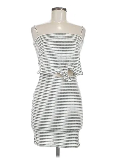 Pre-owned Assorted Brands Casual Dress In Gray