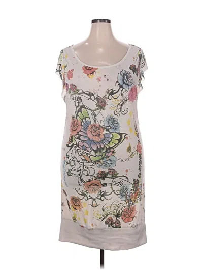 Pre-owned Assorted Brands Casual Dress In Gray