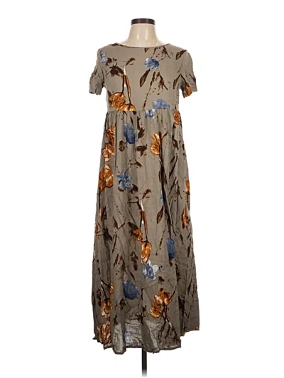Pre-owned Assorted Brands Casual Dress In Gray