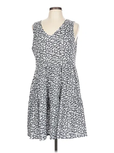 Pre-owned Assorted Brands Casual Dress In Gray