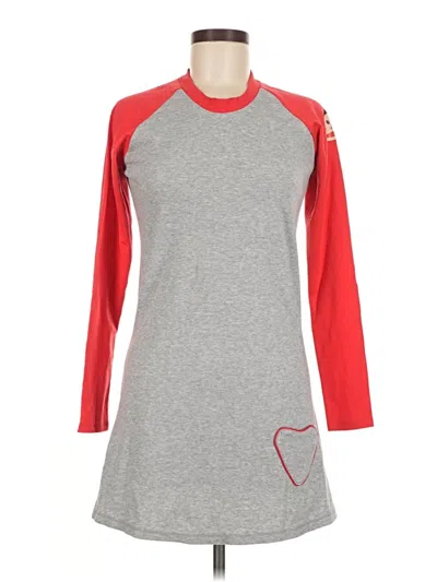 Pre-owned Assorted Brands Casual Dress In Gray