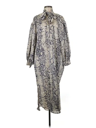 Pre-owned Assorted Brands Casual Dress In Gray