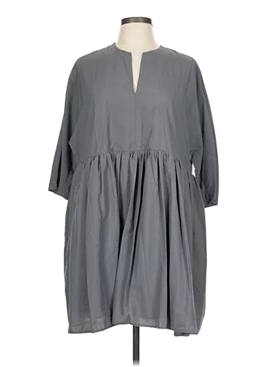 Pre-owned Assorted Brands Casual Dress In Gray
