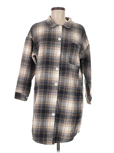 Pre-owned Assorted Brands Casual Dress In Gray