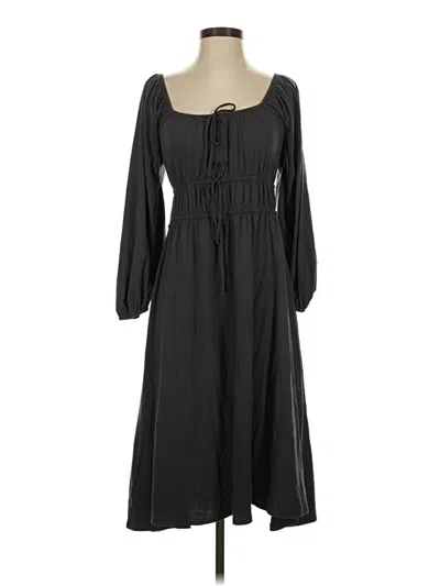 Pre-owned Assorted Brands Casual Dress In Gray