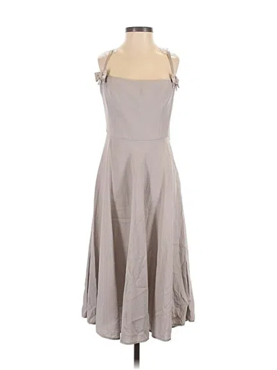 Pre-owned Assorted Brands Casual Dress In Gray