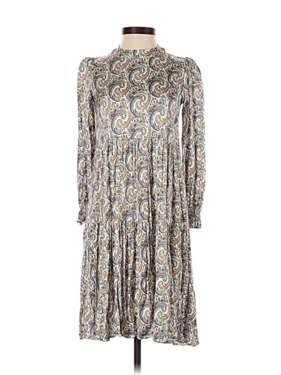 Pre-owned Assorted Brands Casual Dress In Gray