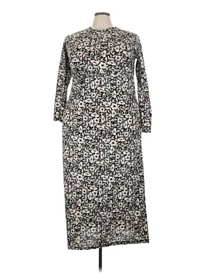 Pre-owned Assorted Brands Casual Dress In Gray