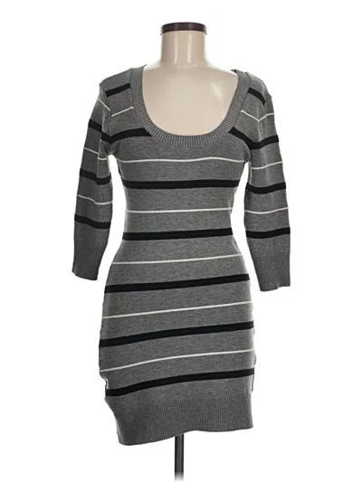 Pre-owned Assorted Brands Casual Dress In Gray