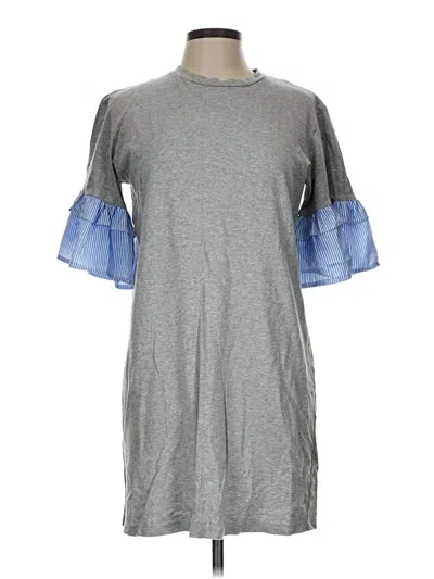 Pre-owned Assorted Brands Casual Dress In Gray
