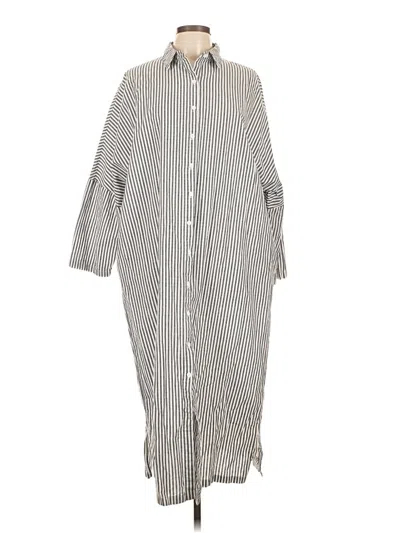 Pre-owned Assorted Brands Casual Dress In Gray