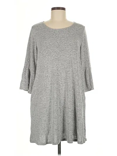 Pre-owned Assorted Brands Casual Dress In Gray
