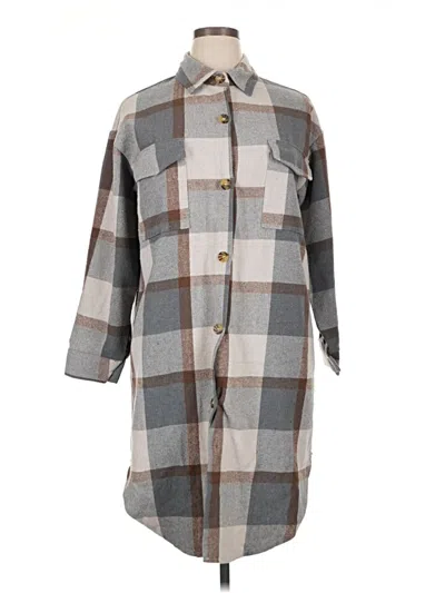 Pre-owned Assorted Brands Casual Dress In Gray