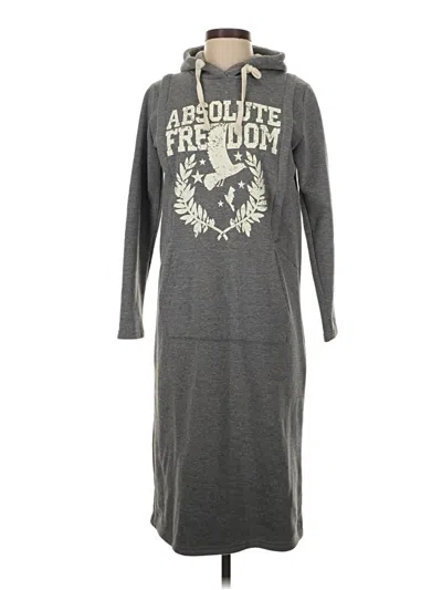 Pre-owned Assorted Brands Casual Dress In Gray