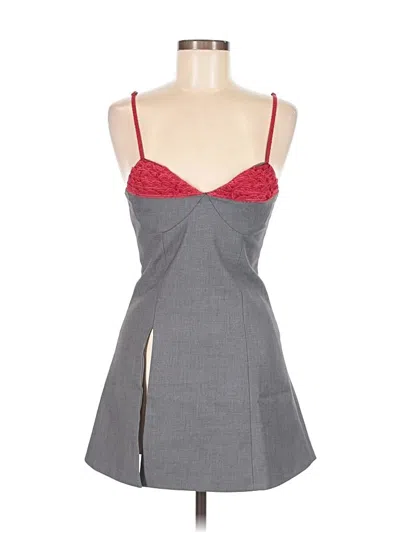 Pre-owned Assorted Brands Casual Dress In Gray