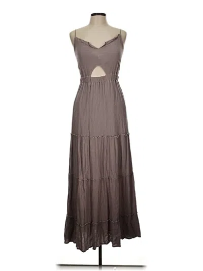 Pre-owned Assorted Brands Casual Dress In Gray
