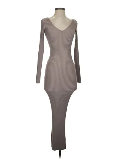 Pre-owned Assorted Brands Casual Dress In Gray