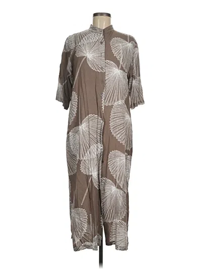 Pre-owned Assorted Brands Casual Dress In Gray