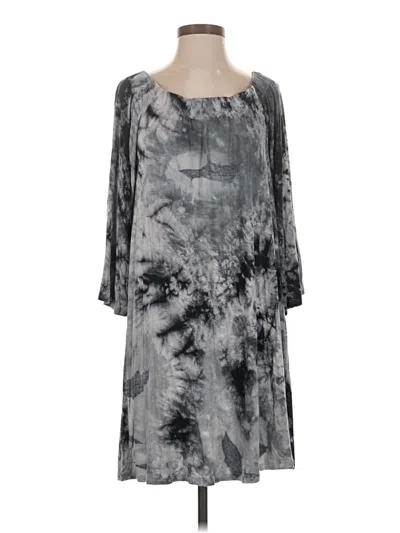 Pre-owned Assorted Brands Casual Dress In Gray