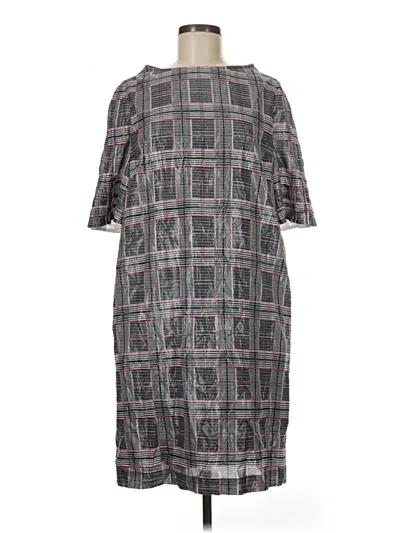 Pre-owned Assorted Brands Casual Dress In Gray