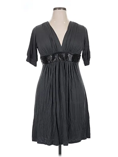 Pre-owned Assorted Brands Casual Dress In Gray