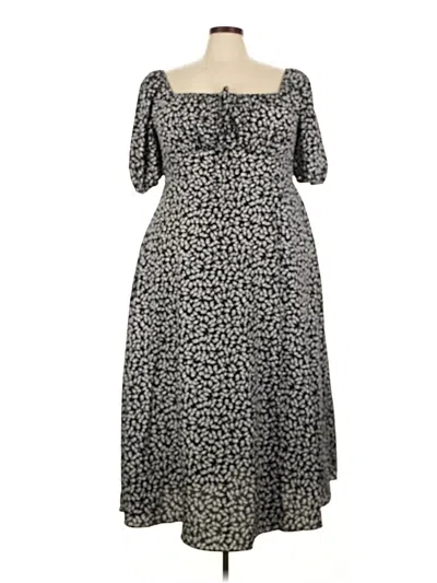 Pre-owned Assorted Brands Casual Dress In Gray