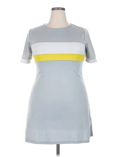 Pre-owned Assorted Brands Casual Dress In Gray